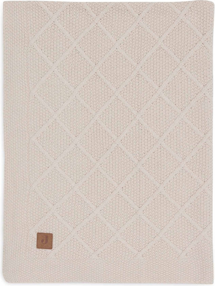 Jollein – Kinderbettdecke 100 x 150 cm – Babydecke – kariertes Haferflockenmuster