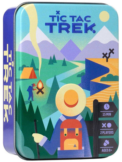 Asmodee Tic Tac Trek – taktisches Wildnisabenteuer – kompaktes Partyspiel