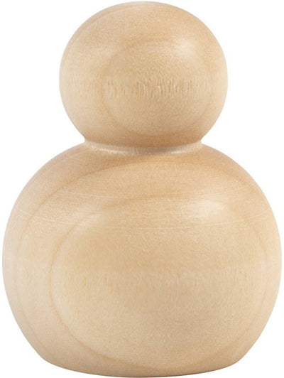 Creativ Company Holzfigur, rund, H: 5 cm, 5 Stück 1 Box