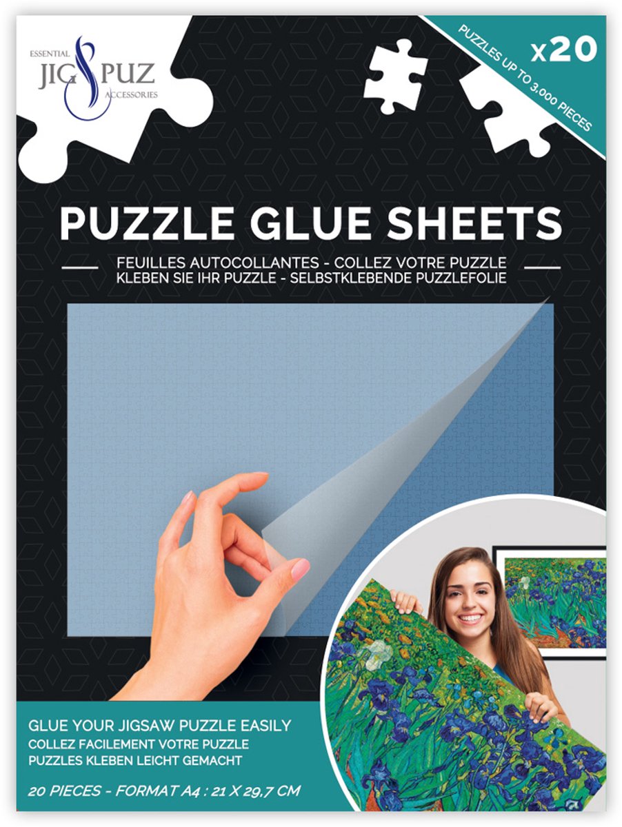 Jig Puz Puzzle-Klebefolie – für 3000 Teile – 1 Blatt