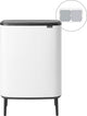 Brabantia Bo Touch Bin Hi Abfallbehälter – 2 x 30 Liter – Mülltrennung – Weiß