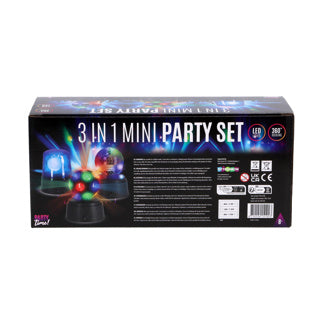 Partyzeit! Party Time Mini-Disco-Set mit 3 Stück