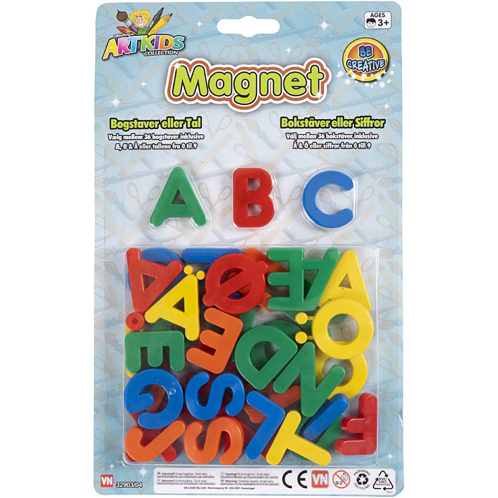 Magnetbuchstaben, 36 Stück 1 Box