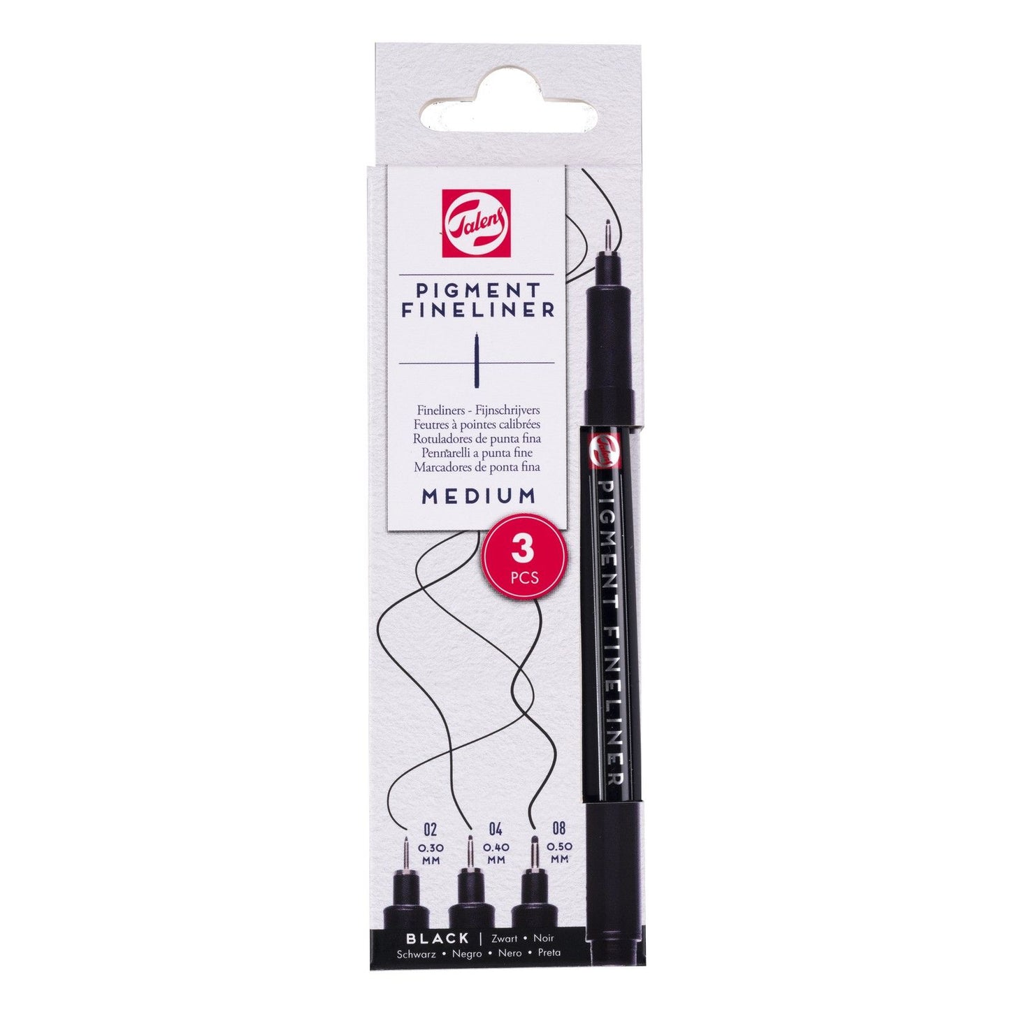 Talens • Pigment-Fineliner-Set mittel, 3-teilig