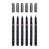 Talens • Pigment-Fineliner-Set komplett, 6-teilig - afbeelding 1