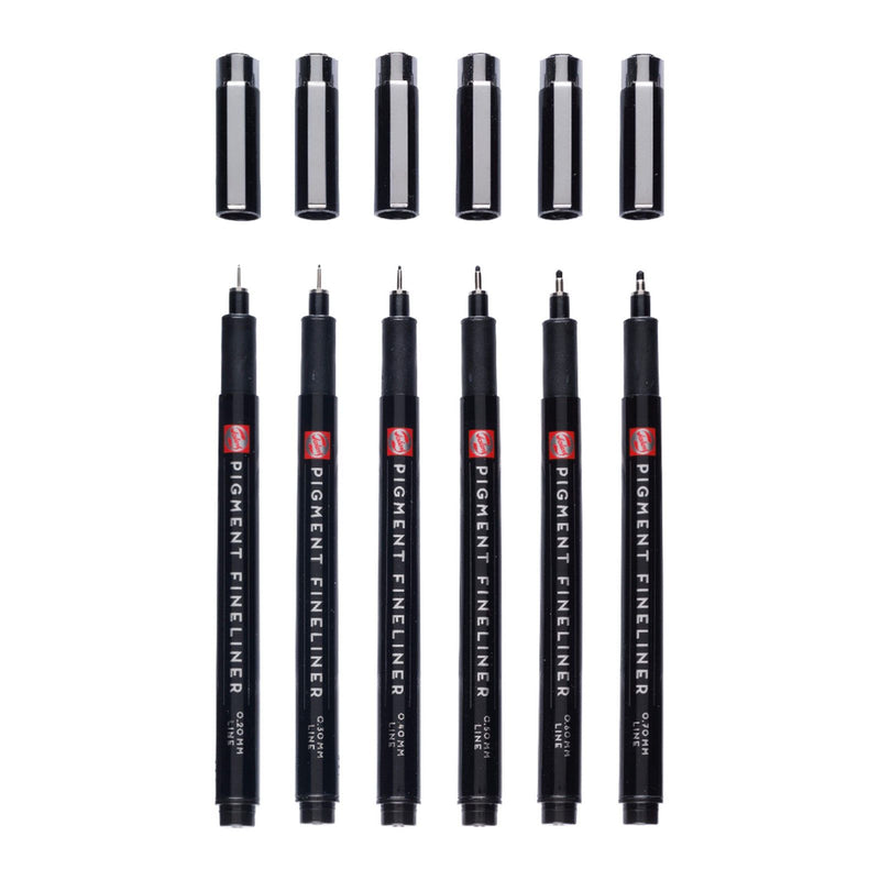 Talens • Pigment-Fineliner-Set komplett, 6-teilig