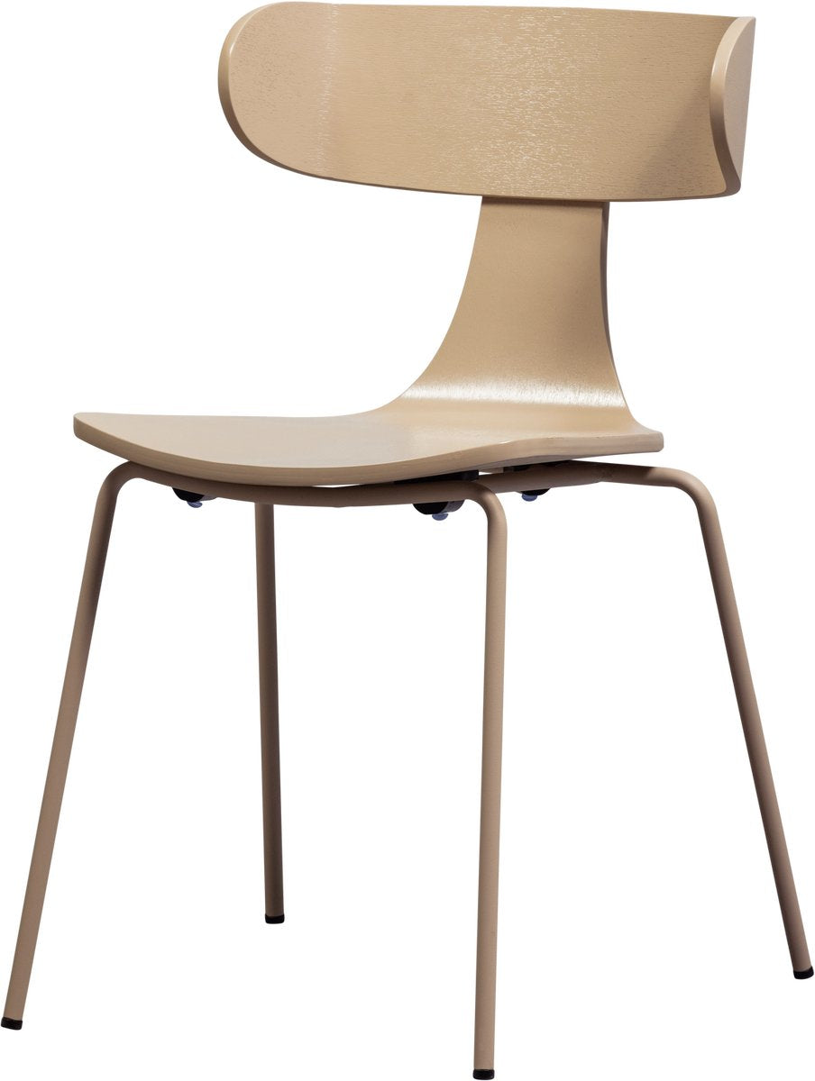 Holzformstuhl – Eschenholzfurnier – Sand – 78 x 50 x 52 cm