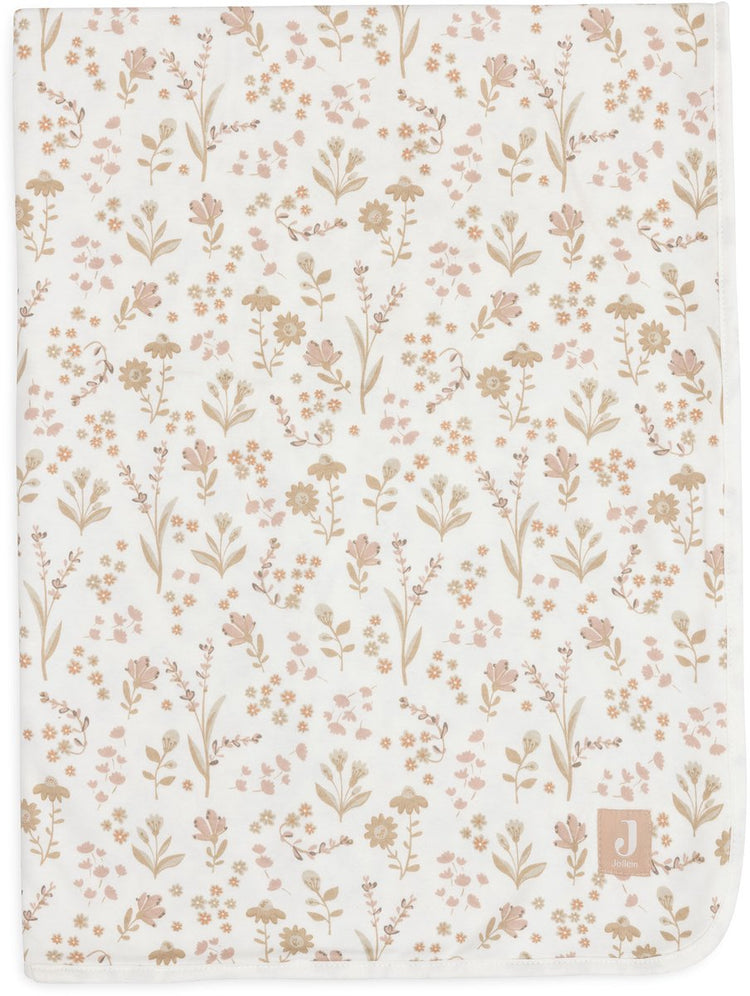Jollein Krippendecke Jersey 75x100cm - Krippendecke Baby - blumig