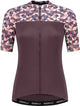 Rogelli Essential Grafik-Radsportshirt – kurze Ärmel – Damen – Burgunderrot – Größe S