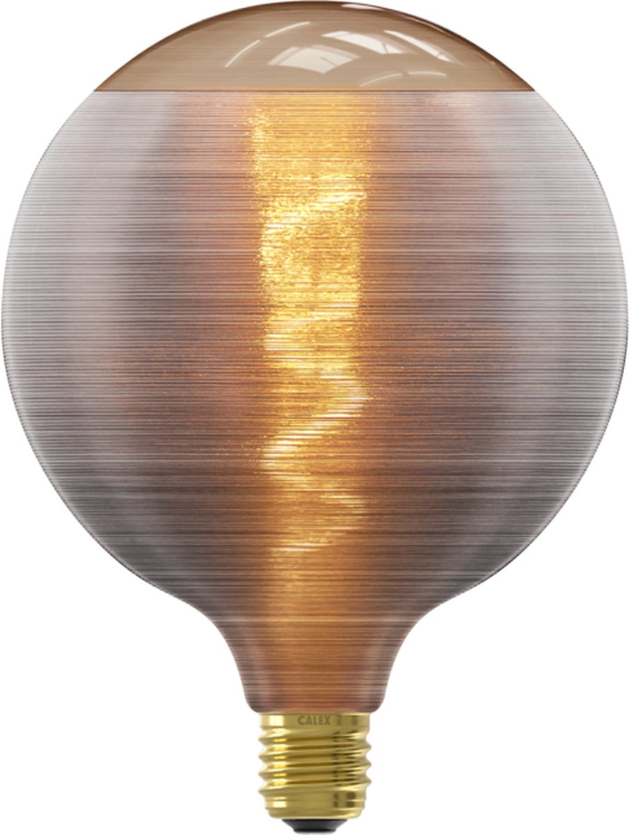 LED-Lampe der Calex Silk-Serie - G125 - Grau - E27 - 4W - dimmbar