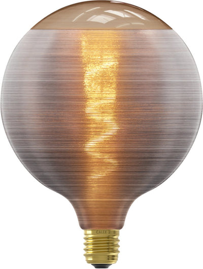 LED-Lampe der Calex Silk-Serie - G125 - Grau - E27 - 4W - dimmbar