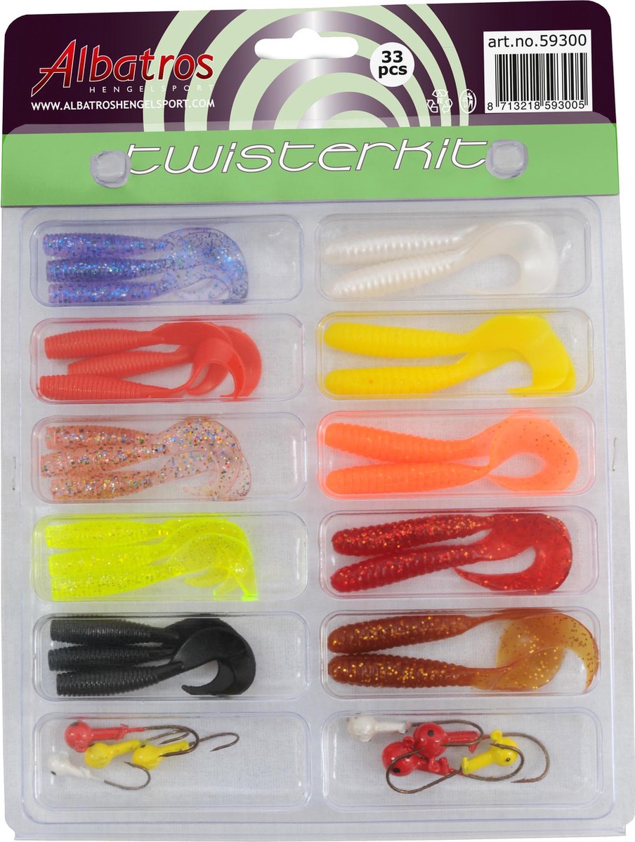 Albatros Twister Kit 1 – 33-teiliges Twister-Set – mehrfarbig