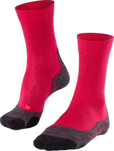 Falke tk2 cool anti-blister thick lyocell functional material hiking socks women red - size 39-40