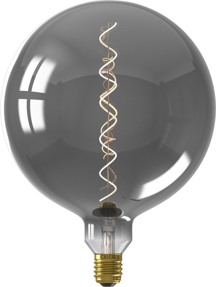 Calex Kalmar XXL Titanium - E27 LED-Lampe - Filamentlichtquelle dimmbar - 5W - warmweißes Licht