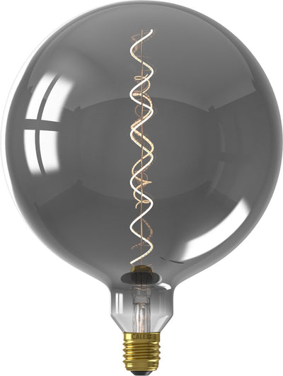 Calex Kalmar XXL Titanium - E27 LED-Lampe - Filamentlichtquelle dimmbar - 5W - warmweißes Licht