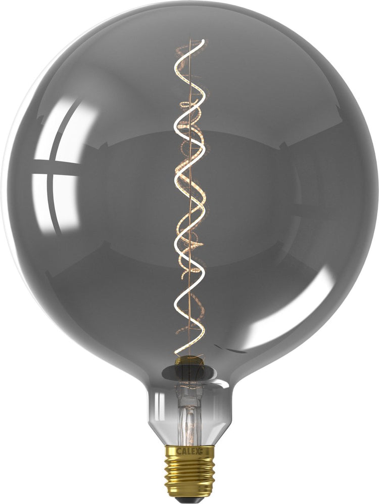 Calex Kalmar XXL Titanium - E27 LED-Lampe - Filamentlichtquelle dimmbar - 5W - warmweißes Licht