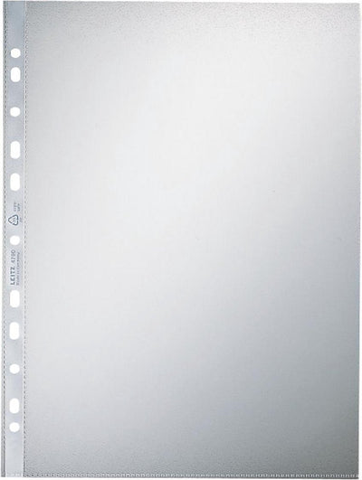 Leitz hochwertige Showtasche A4 Stärke 0,085 mm Perforation 11-Loch Packung à 100 Stück transparent