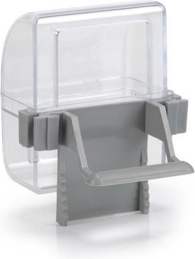 Beeztees Futter- und Wassernapf - Vogel - transparent grau - 2 Stk