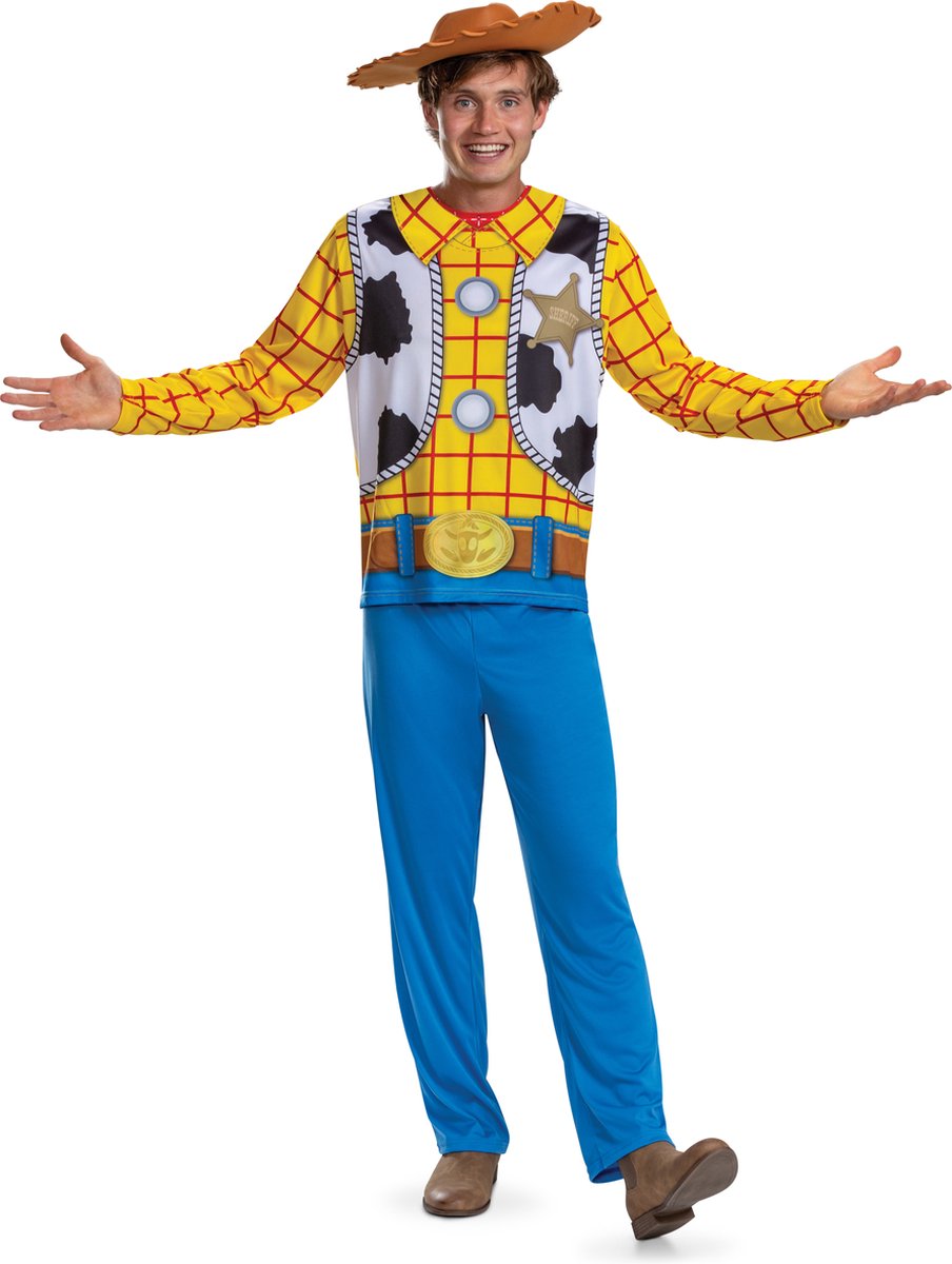 Verkleidung Disney – Toy Story 4, Woody-Kostüm Basic Plus, Größe XXL (50-52), Erwachsene