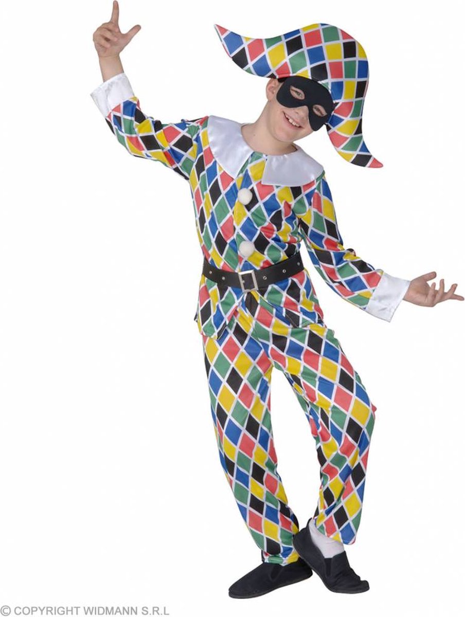 Vegaoo mehrfarbiges Harlekinkostüm für Kinder - Kinderkostüme - 146 152
