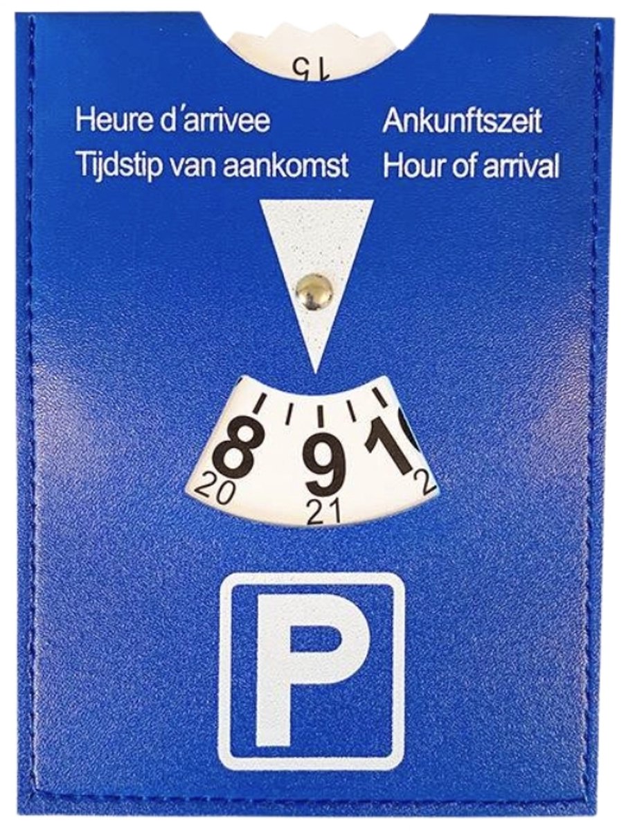 Keine Marke Parkscheibe blau 15 cm | 24 Stück
