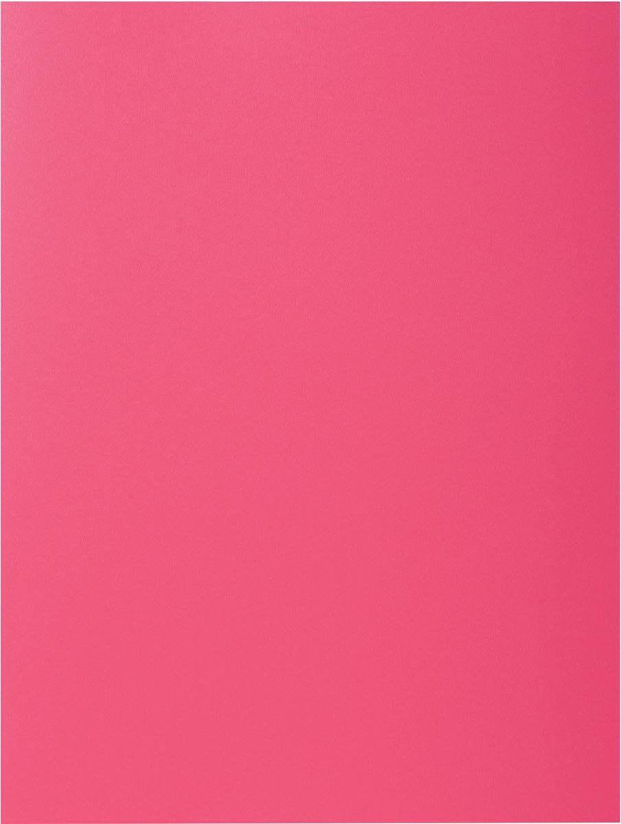 Exacompta Rock''s 80 – Packung mit 100 Einsteckmappen 22 x 31 cm für A4 – Himbeere – 800016e