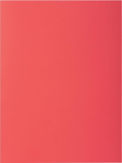 Exacompta Rock''s 80 – Packung mit 100 Einsteckmappen 22 x 31 cm für A4 – rot – 800012e