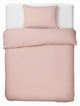 Stille. Living Hush Living Bettbezug Perkal – 100 % Baumwolle – 200 tc – extra frisch und kühl – robust und langlebig – 140 x 220 + 20 cm – Kissenbezug 60 x 70 cm – mit Befestigungsschlaufen – Altrosa