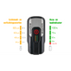 Scheinwerfer Aura 80 Lux LED USB wiederaufladbar schwarz