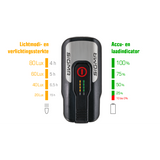Scheinwerfer Aura 80 Lux LED USB wiederaufladbar schwarz - afbeelding 1