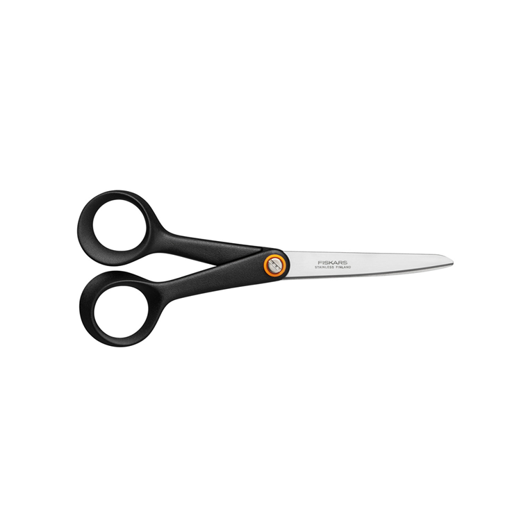 Fiskars 1067002 - Uni-Schere ff 17cm, schwarz | 5 Stück