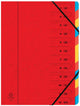 Exacompta Sortiermappe 12-teilig | rot