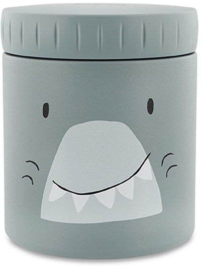 Trixie isolierter Lebensmittelbehälter – mr. Hai – 350 ml – Thermo-Lunchpot für Kinder – Edelstahl – ab 4 Monaten – auslaufsicheres Leichtgewicht