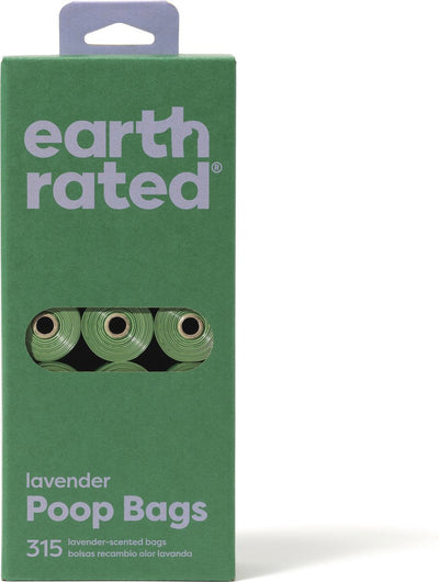 Erde bewertete Poo -Taschen Lavendel recycelt