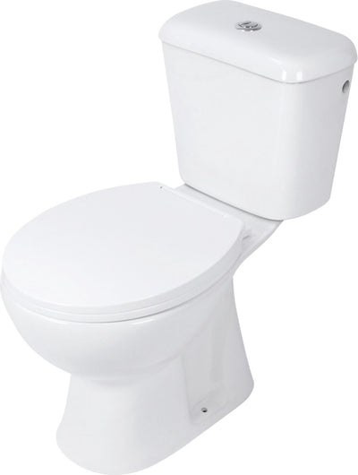 Differnz WC-Becken Duo-Block hinten stehend weiß von unten