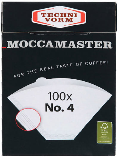 Moccamaster Filterpapier Nr. 4 – kbg select und kbgt – 100 Stück