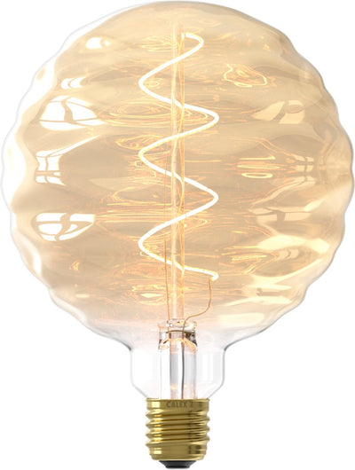 Calex Bilbao XXL Gold – E27-LED-Lampe – dimmbare Filament-Lichtquelle – 4 W – warmweißes Licht