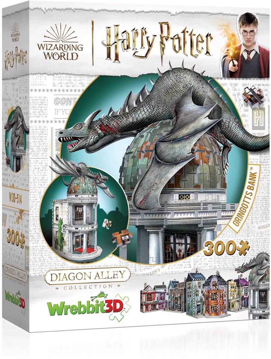 Wrebbit Gringotts Bank – Harry Potter – 3D-Puzzle – 300 Teile