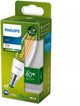 Philips LED Philips ultraeffiziente LED-Kerzenlampe transparent – 40 W – E14 – weißes Licht