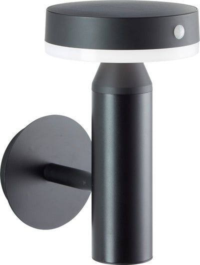 Brilliant Magua – Außenwandleuchte – LED 4 W – Solar – 350 lm – 4000 K – Sensor – IP44 – Schwarz