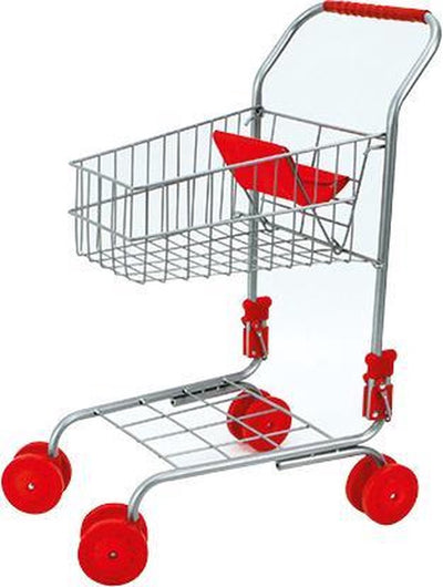Basiceinkaufswagen Rot Metall