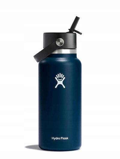Hydro Flask Wide Mouth Flex Straw Cap Trinkflasche (946 ml) – Indigo