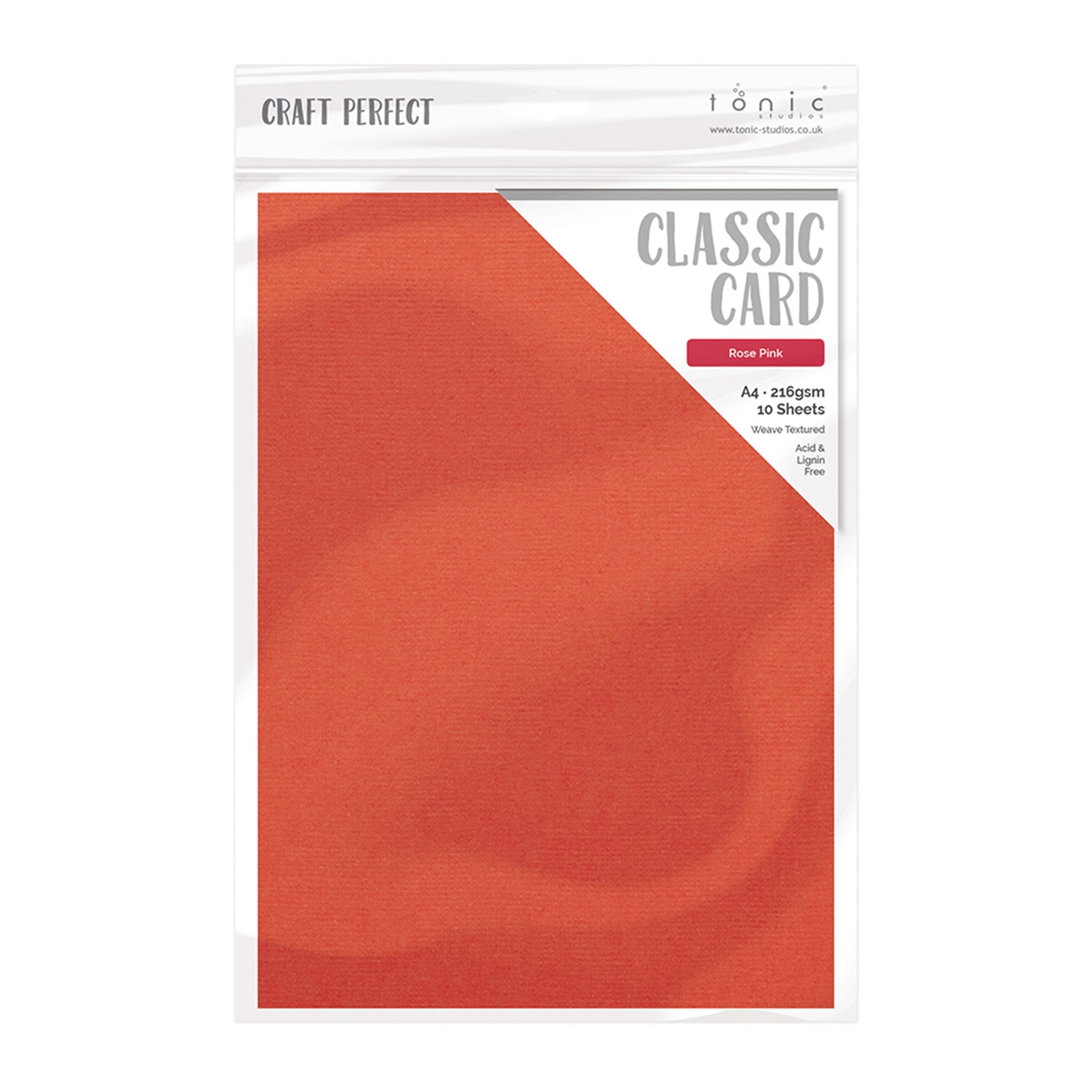 Craft Perfect von Tonic Studios Craft Perfect • Klassischer A4-Karton, 10 Stück, rosafarben