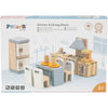 Viga-Möbel für Puppenhaus, Küche, Maße 2x2x7,5 cm, 9 Teile 1 Set