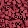 Nabbi-Bioperlen von , Größe 5x5 mm, Lochgröße 2,5 mm, mittel, bordeaux, 1000 Stück 1 Box