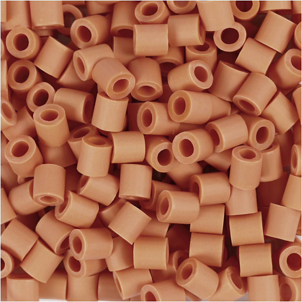 Nabbi-Bioperlen von , Größe 5x5 mm, Lochgröße 2,5 mm, mittel, orange, 1000 Stück 1 Box