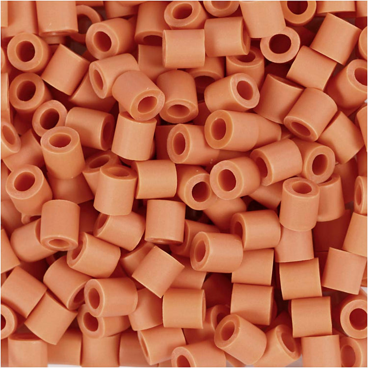 Nabbi-Bioperlen von , Größe 5x5 mm, Lochgröße 2,5 mm, mittel, orange, 1000 Stück 1 Box