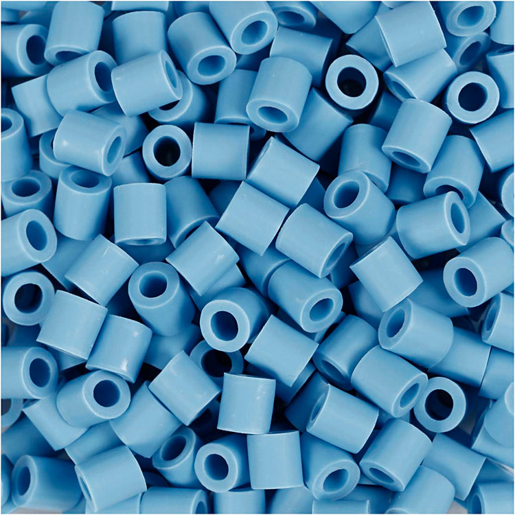 Nabbi-Bioperlen von , Größe 5x5 mm, Lochgröße 2,5 mm, mittel, blau, 1000 Stück 1 Box
