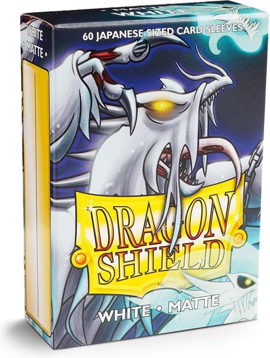 Arcane Tinmen Dragon Shield Kartenhüllen: japanisches Mattweiß (59 x 86 mm) – 60 Stück