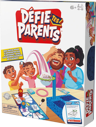 Spin-Master-Spiele schlagen deine Eltern! Ausgabe 2025 mit neuen Herausforderungen und Karten, freundlichem Familienspiel, lustiger Aktivität für Kinder, Erwachsene und Spieleabend mit der ganzen Familie, 4-8 Spieler